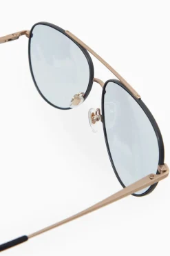 Outlet COS THE AVIATOR METAL SUNGLASSES GOLD / BLUE