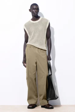 COS THE BARREL-LEG CARGO PANTS BEIGE