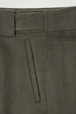 COS THE BARREL-LEG PANTS MOSS