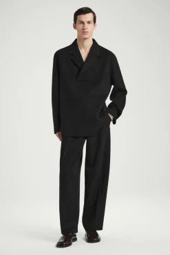 Clearance COS THE BARREL-LEG PANTS CARBON