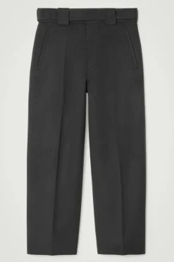 Clearance COS THE BARREL-LEG PANTS CARBON