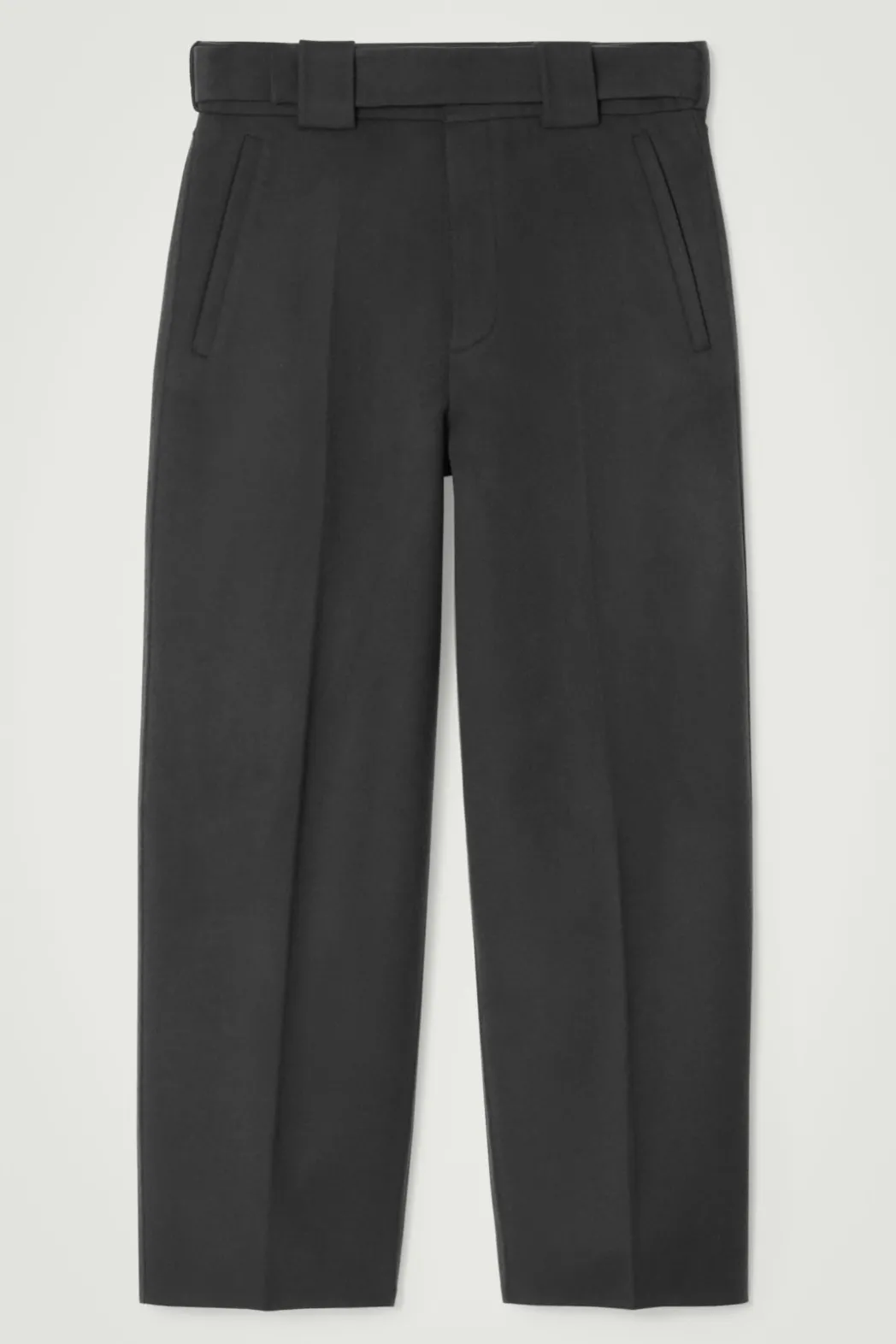 Clearance COS THE BARREL-LEG PANTS CARBON