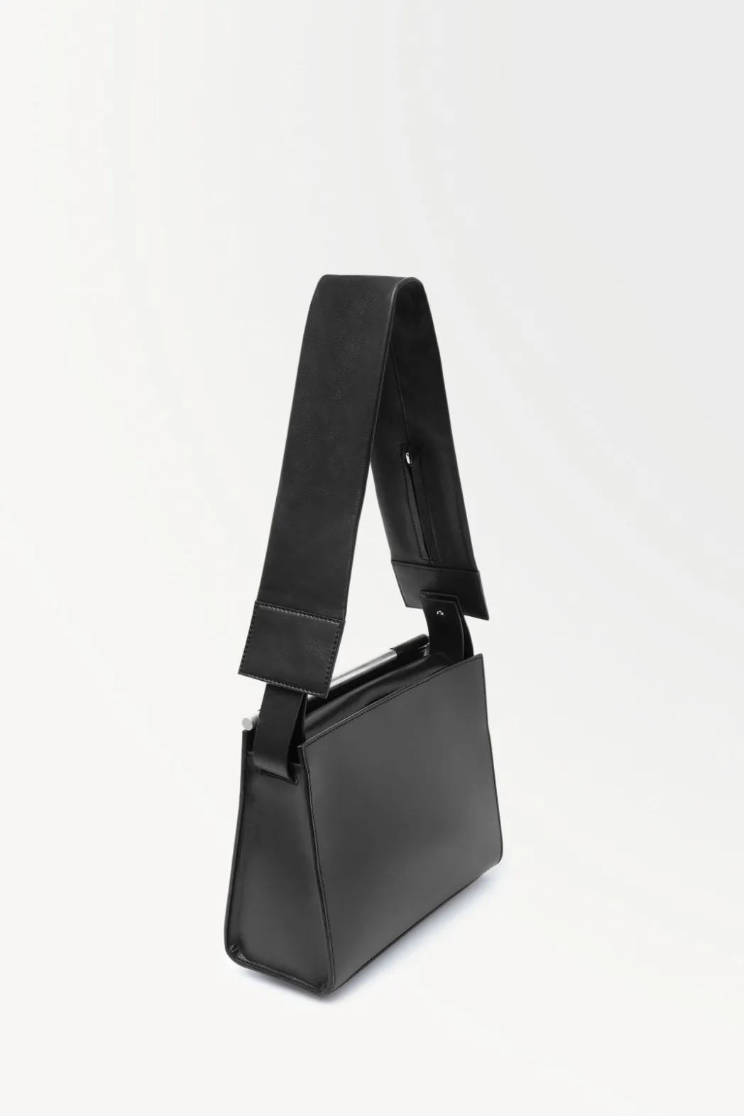 Best COS THE BOX SHOULDER BAG - LEATHER BLACK