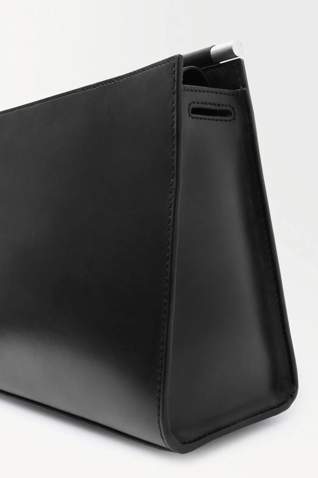 Best COS THE BOX SHOULDER BAG - LEATHER BLACK