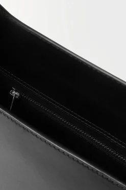 Best COS THE BOX SHOULDER BAG - LEATHER BLACK