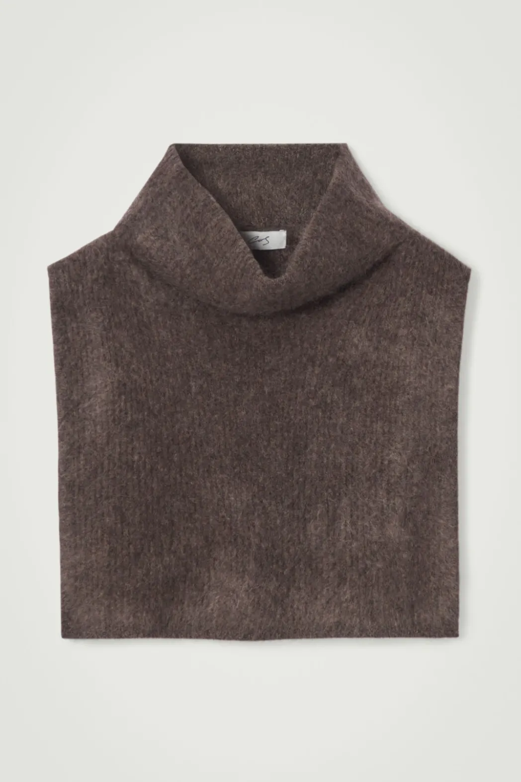 Best COS THE BRUSHED-CASHMERE FUNNEL NECK WARMER CHOCOLATE
