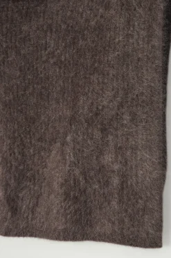 Best COS THE BRUSHED-CASHMERE FUNNEL NECK WARMER CHOCOLATE