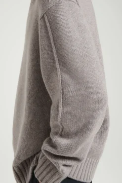 Outlet COS THE CASHMERE POLO SWEATER SAND