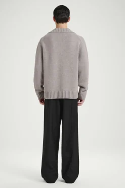 Outlet COS THE CASHMERE POLO SWEATER SAND