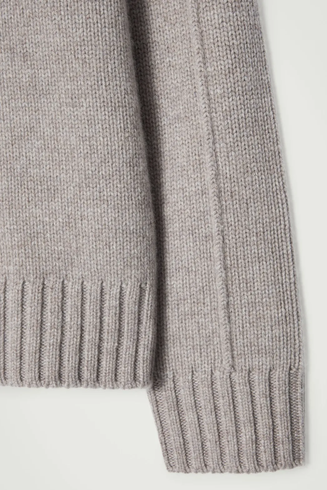 Outlet COS THE CASHMERE POLO SWEATER SAND