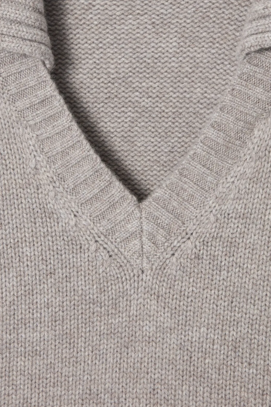 Outlet COS THE CASHMERE POLO SWEATER SAND