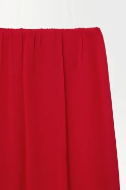 Outlet COS THE CRINKLED SILK-CHIFFON MAXI SKIRT RED