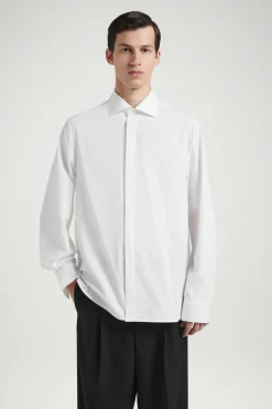 Sale COS THE CUTAWAY-COLLAR SHIRT CHALK