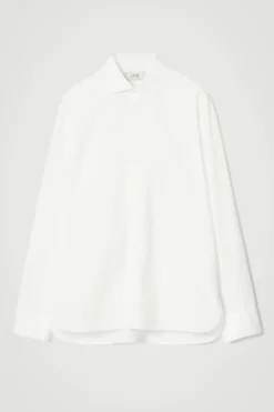 Sale COS THE CUTAWAY-COLLAR SHIRT CHALK