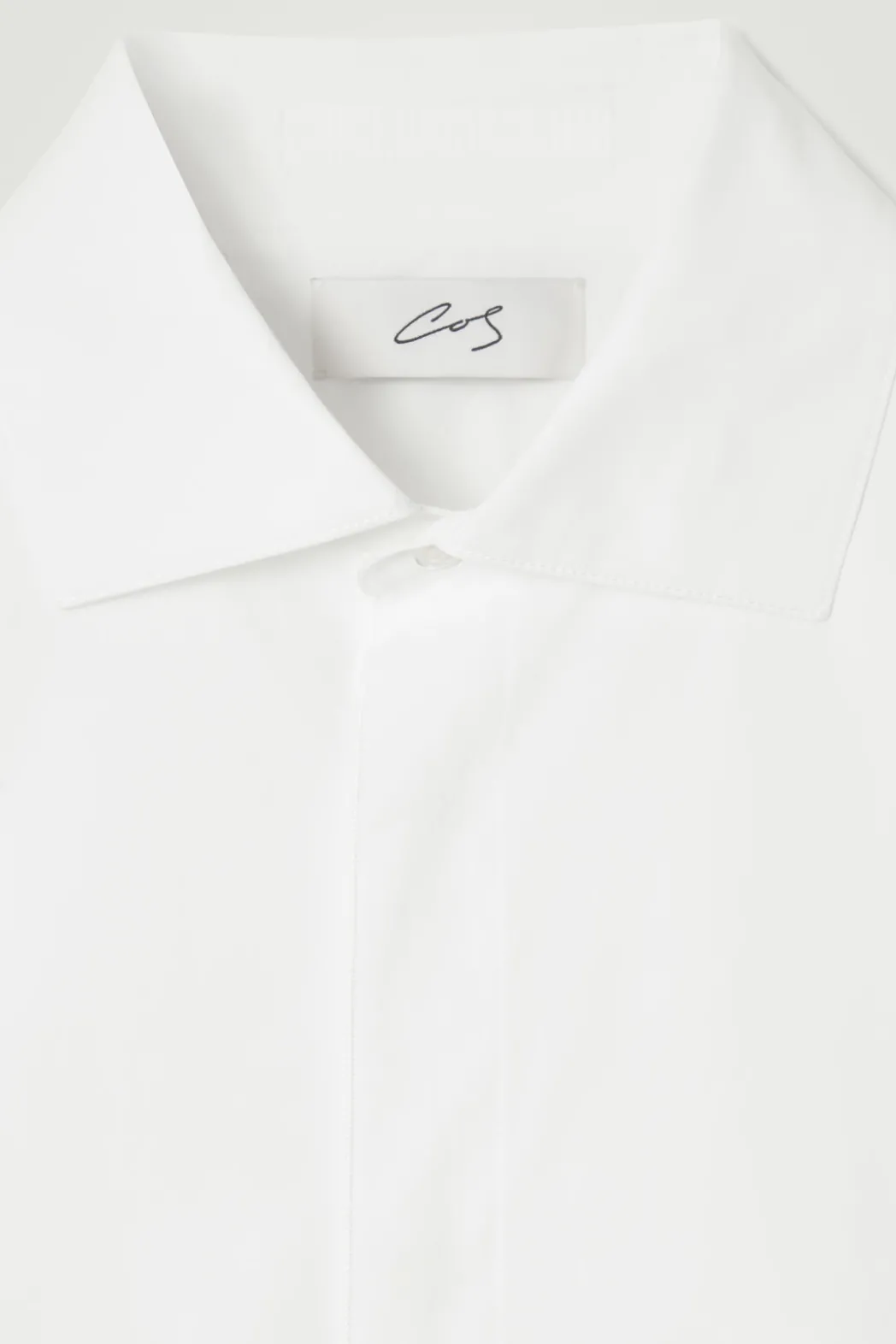 Sale COS THE CUTAWAY-COLLAR SHIRT CHALK