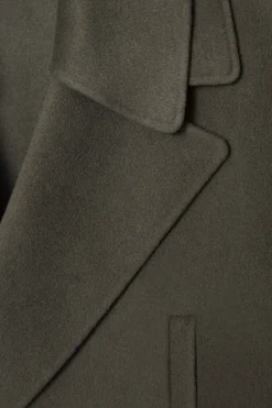 Sale COS THE DOUBLE-BREASTED PEA COAT MOSS