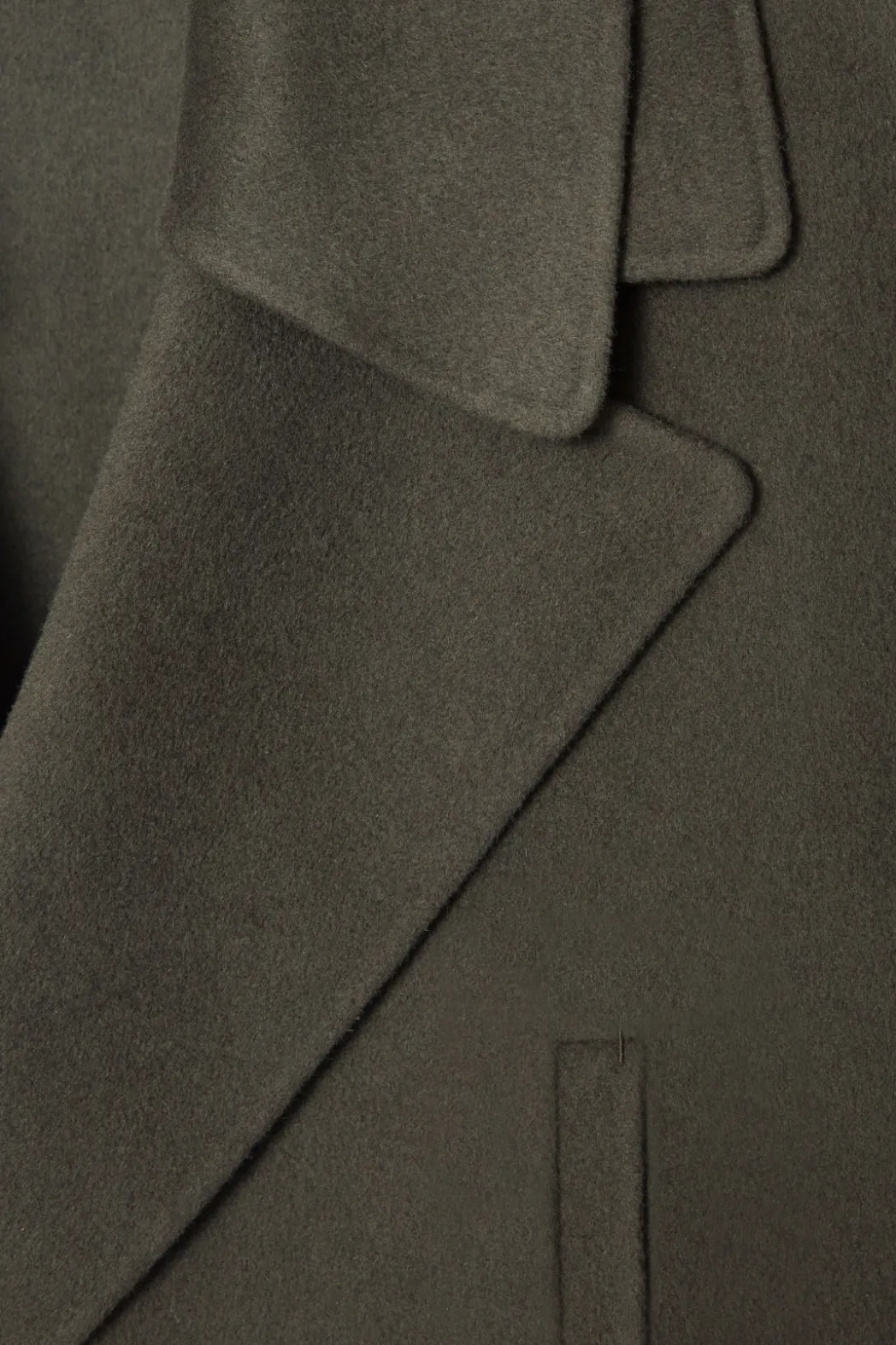 Sale COS THE DOUBLE-BREASTED PEA COAT MOSS