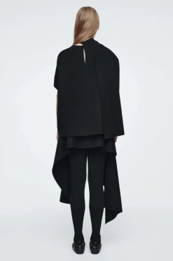 Best COS THE DOUBLE-FACED ASYMMETRIC SKIRT CARBON