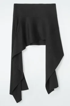 Best COS THE DOUBLE-FACED ASYMMETRIC SKIRT CARBON