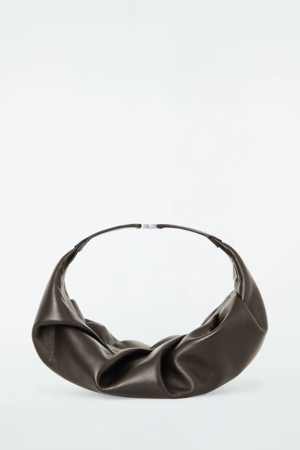 Sale COS THE DRAPED CROSSBODY - LEATHER CHESTNUT