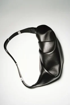 Sale COS THE DRAPED CROSSBODY - LEATHER CHESTNUT