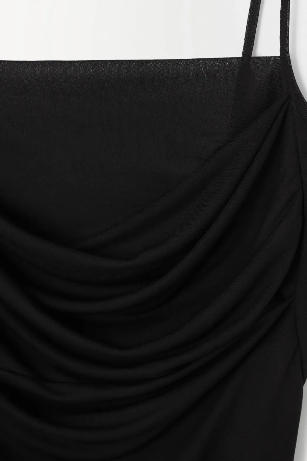 Hot COS THE DRAPED JERSEY BODYSUIT BLACK