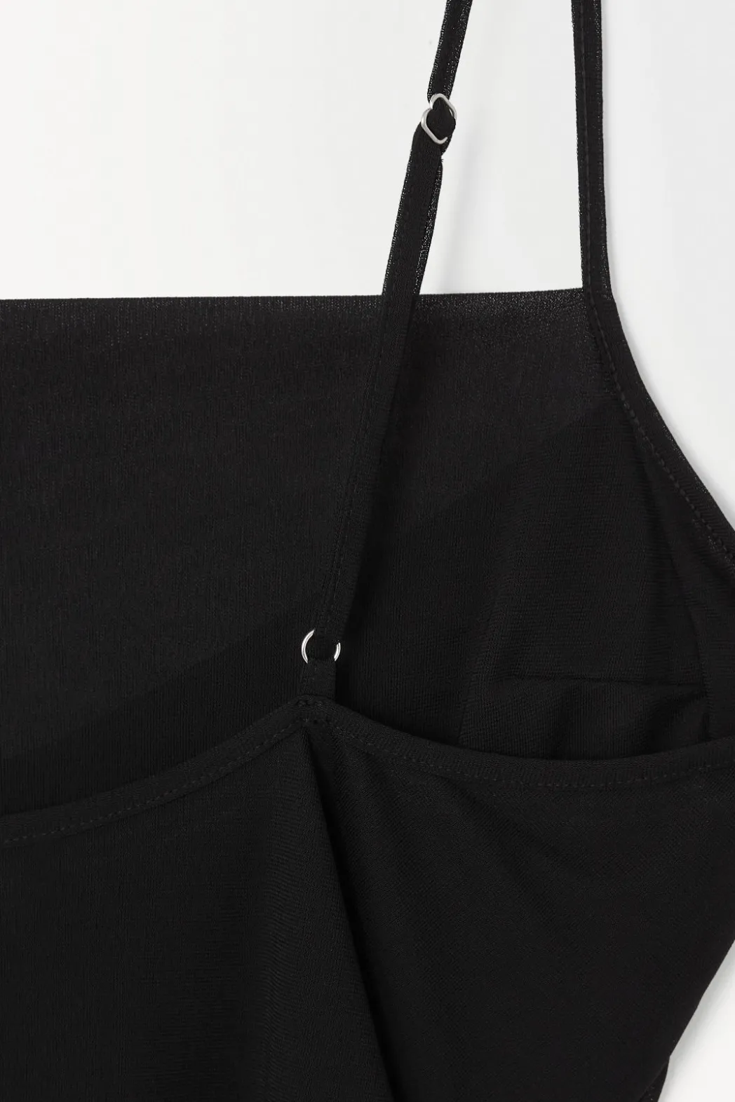 Hot COS THE DRAPED JERSEY BODYSUIT BLACK