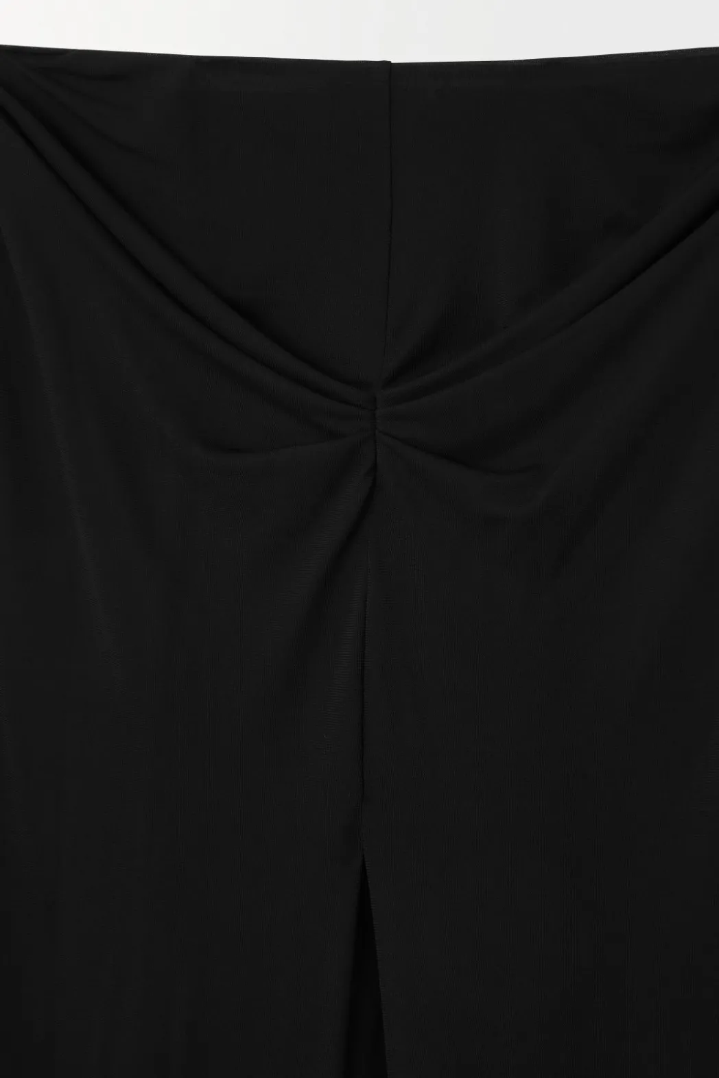 Online COS THE DRAPED JERSEY MAXI SKIRT BLACK