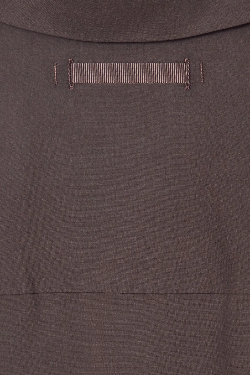 Discount COS THE DRAPED SILK SHIRT WALNUT