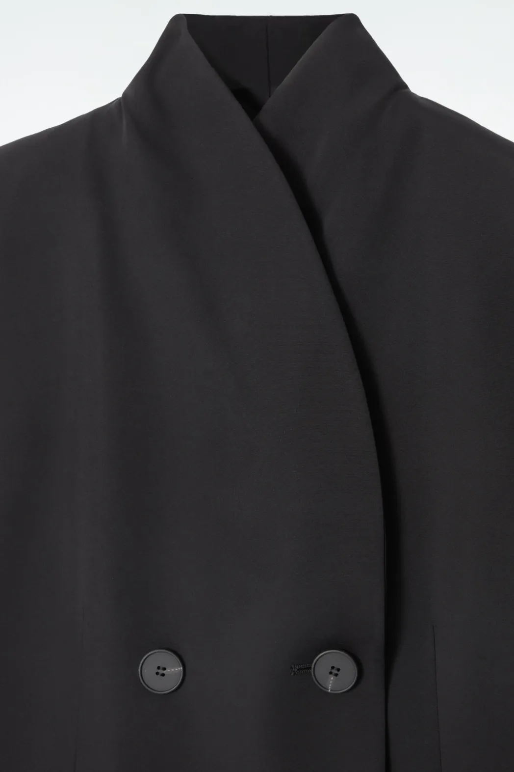 Discount COS THE ELONGATED SLEEVELESS BLAZER CARBON
