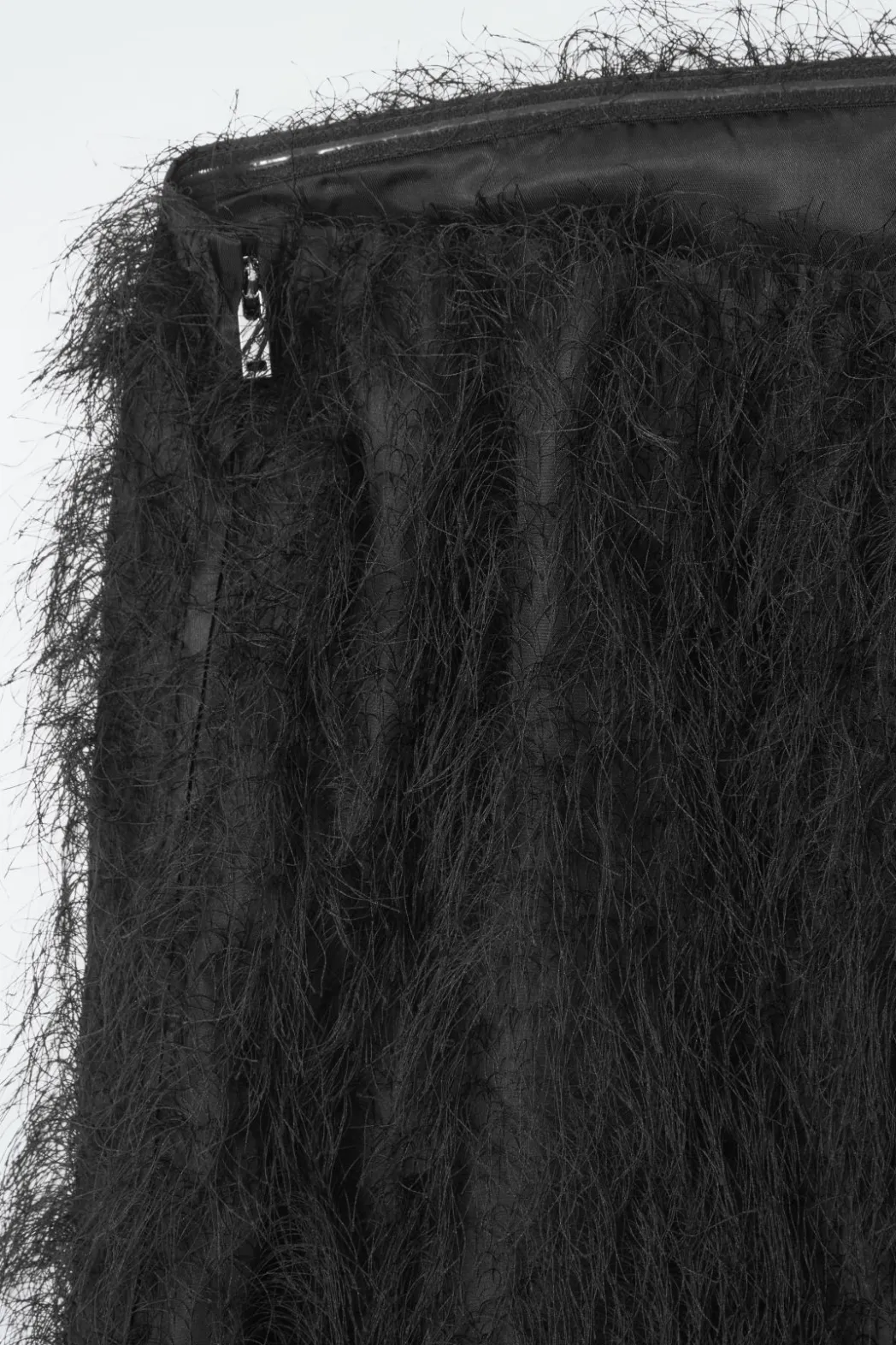 Discount COS THE FEATHERED BANDEAU CARBON