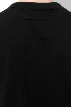 COS THE FINE KNIT V-NECK CARDIGAN BLACK