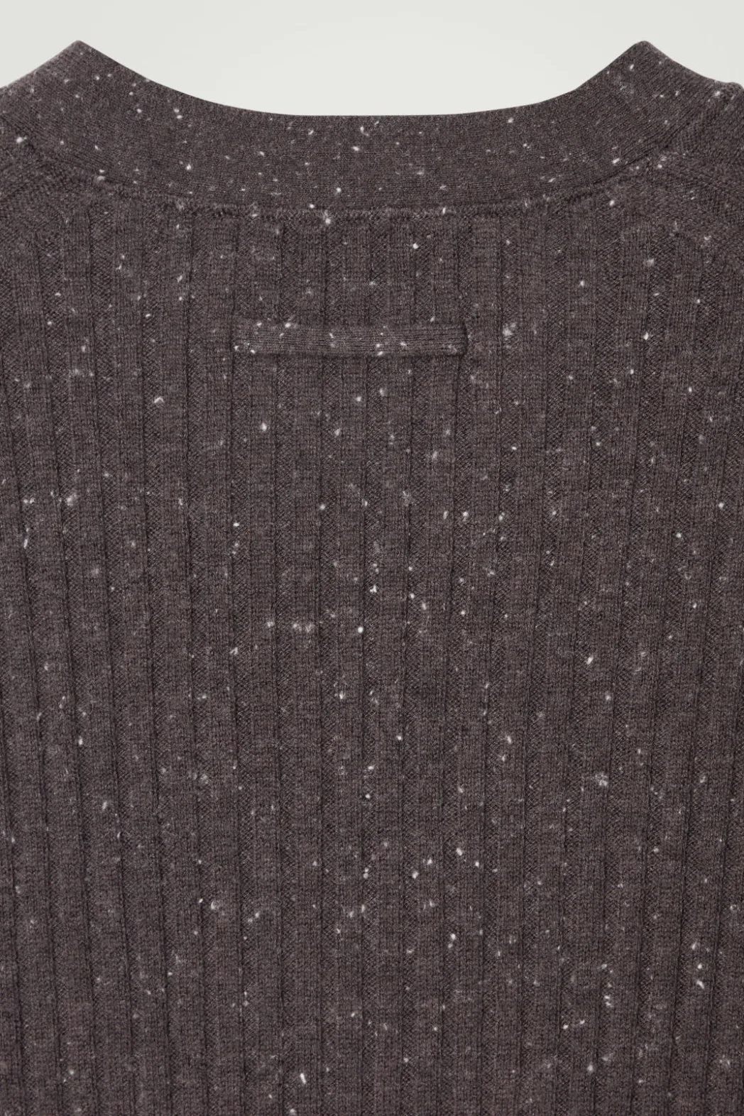 Clearance COS THE FLECKED WOOL CARDIGAN CHOCOLATE