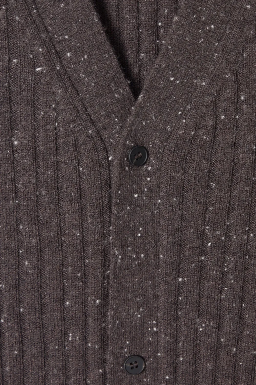 Clearance COS THE FLECKED WOOL CARDIGAN CHOCOLATE