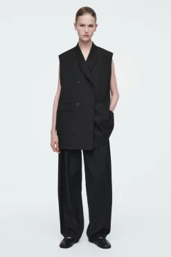 Best COS THE FLUID BARREL-LEG PANTS CARBON