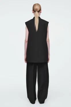 Best COS THE FLUID BARREL-LEG PANTS CARBON