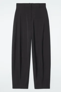 Best COS THE FLUID BARREL-LEG PANTS CARBON