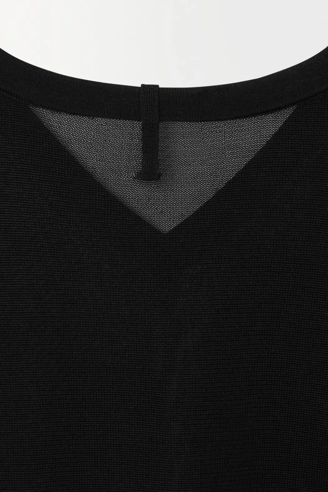 Hot COS THE FLUID KNITTED T-SHIRT BLACK