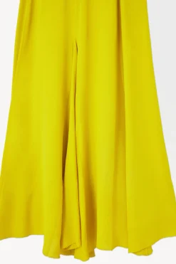 COS THE FLUID T-SHIRT DRESS YELLOW