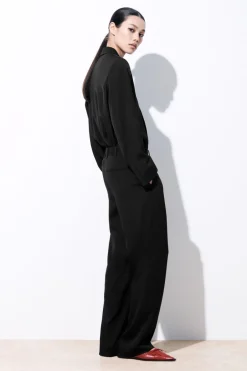 Outlet COS THE FLUID WIDE-LEG PANTS BLACK