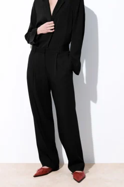 Outlet COS THE FLUID WIDE-LEG PANTS BLACK