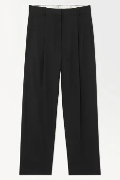 Outlet COS THE FLUID WIDE-LEG PANTS BLACK