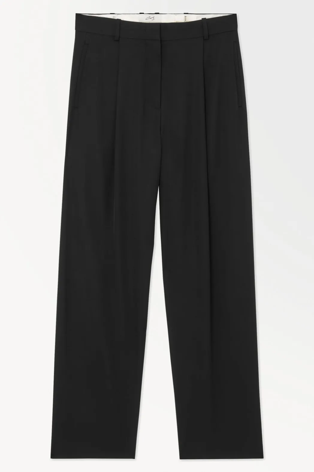 Outlet COS THE FLUID WIDE-LEG PANTS BLACK