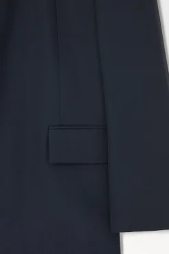 Online COS THE FOLDED-LAPEL WOOL BLAZER NAVY