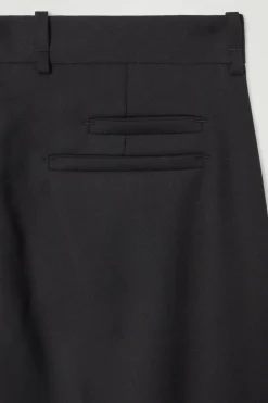 Online COS THE FOLD-UP TAPERED PANTS CARBON