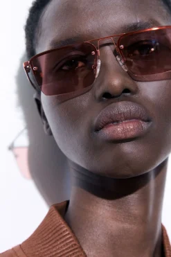 New COS THE FRAMELESS SUNGLASSES RED