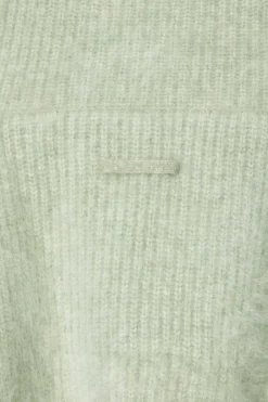 New COS THE FUNNEL-NECK BRUSHED-CASHMERE SWEATER PISTACHIO