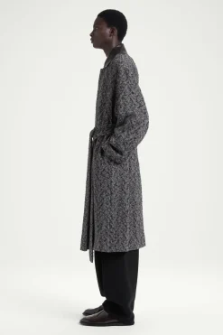 COS THE HERRINGBONE COAT CHESTNUT / HERRINGBONE