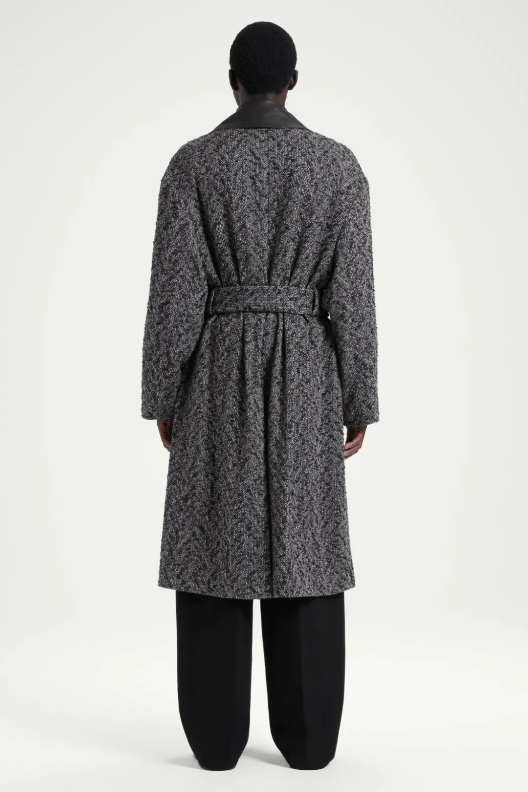 COS THE HERRINGBONE COAT CHESTNUT / HERRINGBONE