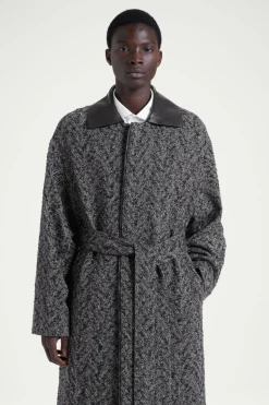 COS THE HERRINGBONE COAT CHESTNUT / HERRINGBONE
